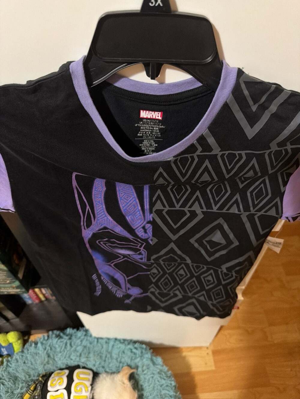 Disney Parks Marvel Black Panther Wakanda Forever Kids T-Shirt Size 11/12